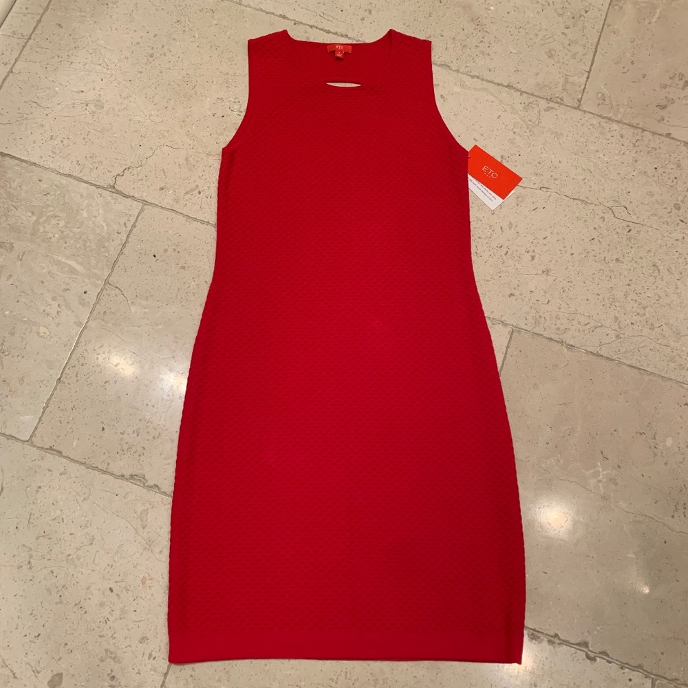 Etcetera Red Knit Dress
